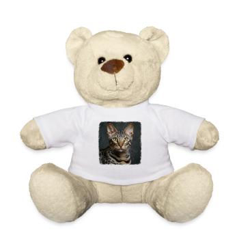 Egyptian Mau Kitten Cat Egyptian Mau - Teddy Bear - white - Front