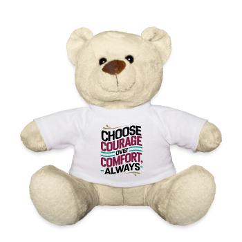 Le courage plutôt que le confort : l’art numérique inspirant - Nounours - blanc - Devant