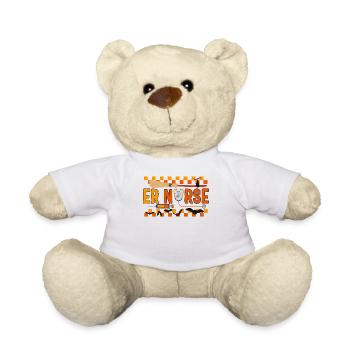 Halloween Shirt, ER Nurse Tee, Gift For Emergency - Teddy Bear - white - Front