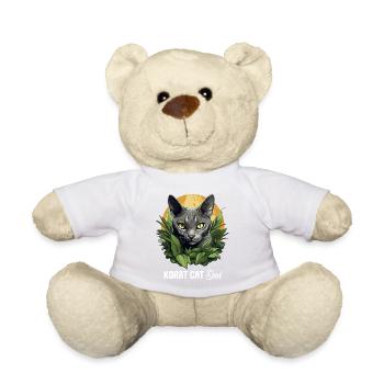 Korat Chaton Korat Chat - Nounours - blanc - Devant