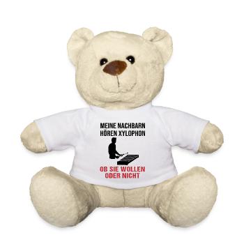 Sons de xylophone pour le cadeau des voisins - Nounours - blanc - Devant