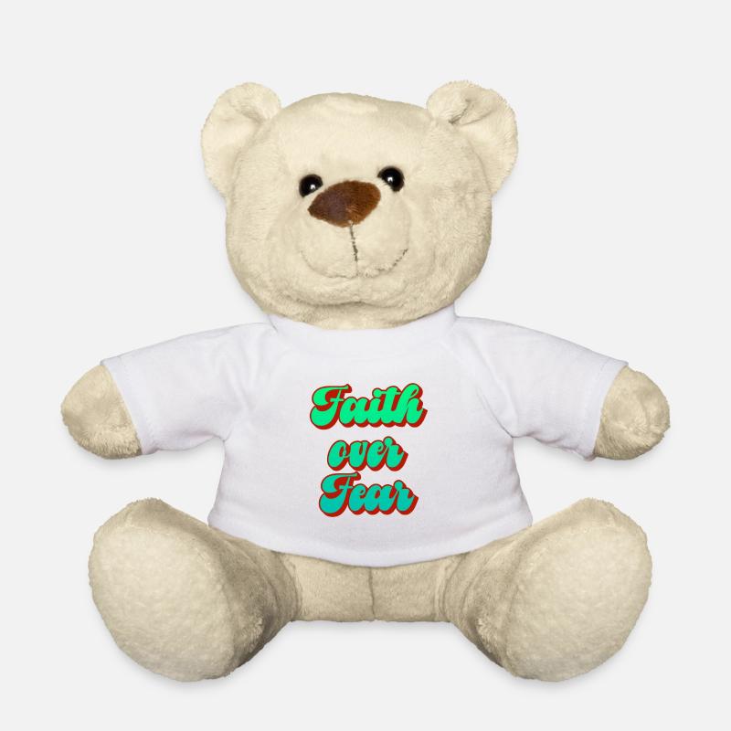 Conception de motif de pouvoir de foi - Nounours - blanc