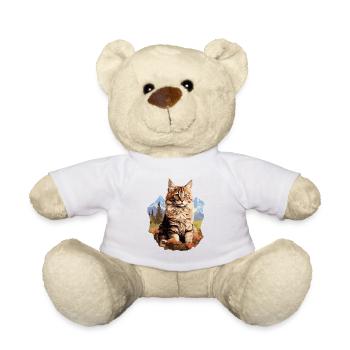 Maine Coon Chaton Maine Coon Chat - Nounours - blanc - Devant