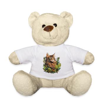 Maine Coon Chaton Maine Coon Chat - Nounours - blanc - Devant