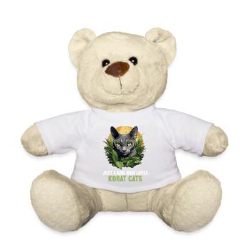 Korat Chaton Korat Chat - Nounours - blanc - Devant