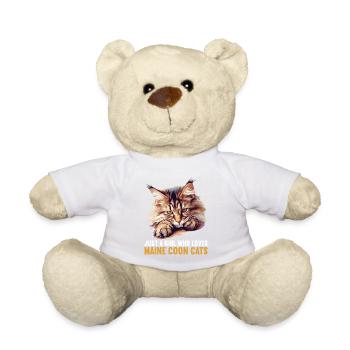 Maine Coon Chaton Maine Coon Chat - Nounours - blanc - Devant