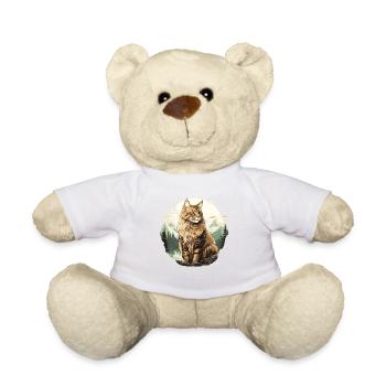 Maine Coon Chaton Maine Coon Chat - Nounours - blanc - Devant