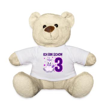 Unicorn Dream World 3 Years of Wonder - Teddy Bear - white - Front