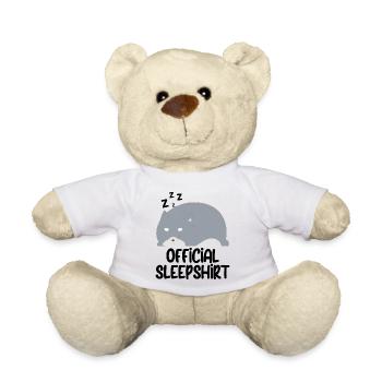 Lustiger Spruch Bild Witzig Humor Geschenkidee - Teddy - Weiß - Vorne
