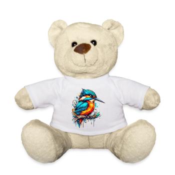 Martin-pêcheur - Nounours - blanc - Devant