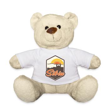 Sibiu - Romania - Teddy Bear - white - Front