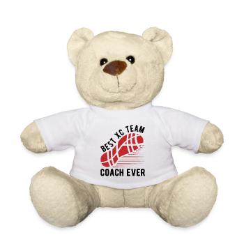 XC Running Gifts - Perfect XC Runner Design Idea - Teddy - Weiß - Vorne