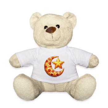 Pizza Crescent Aid El Fitr Festive - Nounours - blanc - Devant