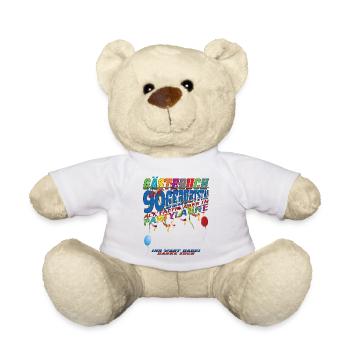 Livre d’or homme et femme 90e anniversaire - Nounours - blanc - Devant