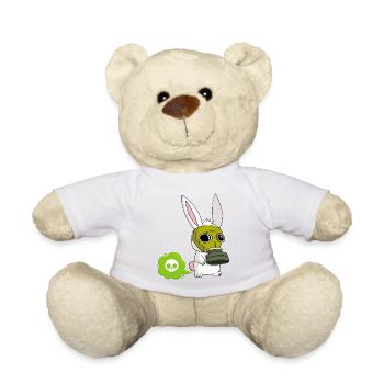 Lapin mignon qui pète - Nounours - blanc - Devant