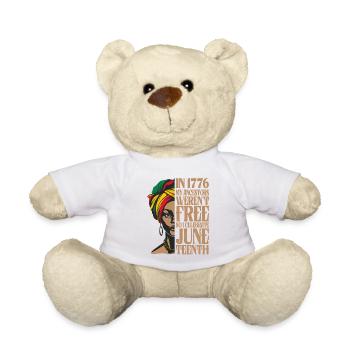 Juneteenth schwarze Geschichte 1865 melaning afrikanisch - Teddy - Weiß - Vorne