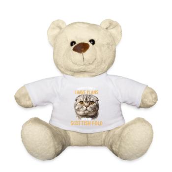 Scottish Fold Kitten Scottish Fold chat - Nounours - blanc - Devant