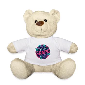 Feeling Grape Wortspiel Winzer Wein Shirt - Teddy - Weiß - Vorne