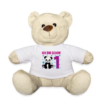 Panda Darling – 1 Year of Pure Joy - Teddy Bear - white - Front