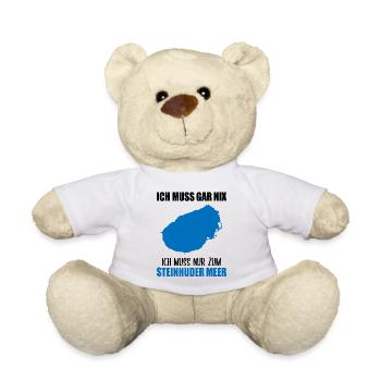 Just have to go to the Steinhuder Meer - Teddy Bear - white - Front