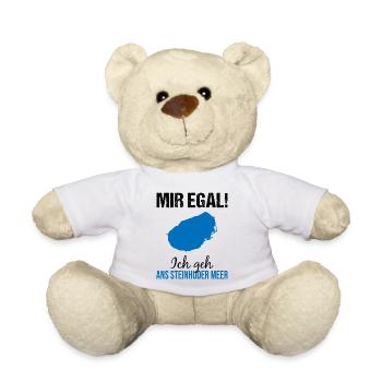 Egal Ich Geh Steinhuder Meer - Geschenk - Teddy - Weiß - Vorne