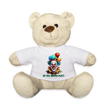 Clown / Cirque / Carnaval / Carnaval / Ludique - Nounours - blanc - Devant