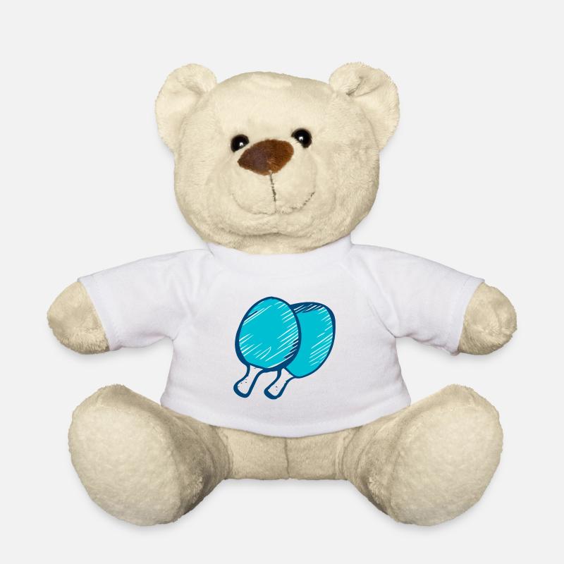 Raquettes de ping-pong - Nounours - blanc
