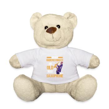 Ne sous-estimez jamais un vieil homme - Nounours - blanc - Devant