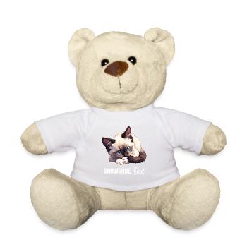 Chaton raquette Chat raquette - Nounours - blanc - Devant