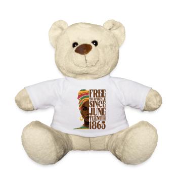 Juneteenth schwarze Geschichte 1865 melanin afrikanisch - Teddy - Weiß - Vorne