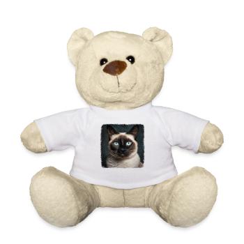 Chaton raquette Chat raquette - Nounours - blanc - Devant