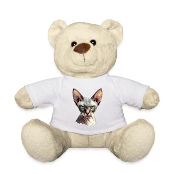 Sphynx Kitten Sphynx Cat - Teddy Bear - white - Front