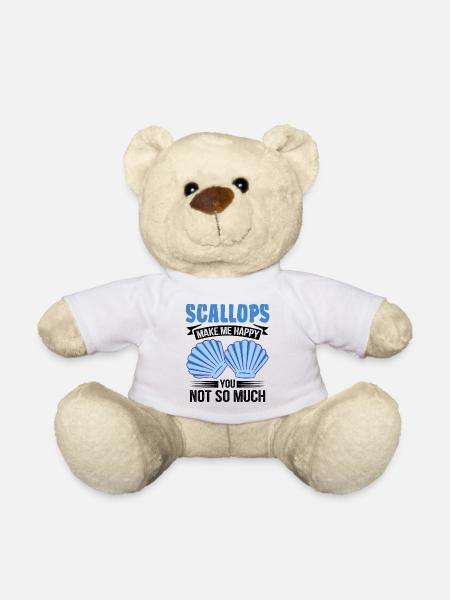 Muschel Muschelsammler Jakobsmuschel - Teddy - Weiß
