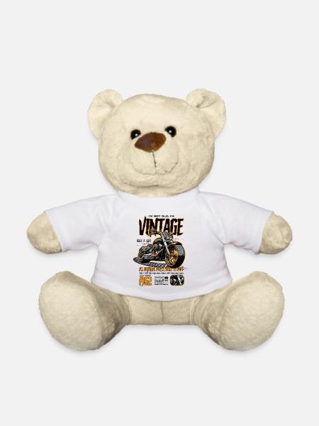 Motorcycle Bikers Motorbike Birthday Born In 1962 - Teddy Bear - white