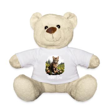 Chaton tigré chat tigré - Nounours - blanc - Devant