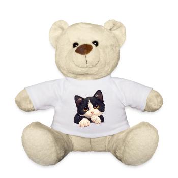 Tuxedo Kätzchen Tuxedo Katze - Teddy - Weiß - Vorne