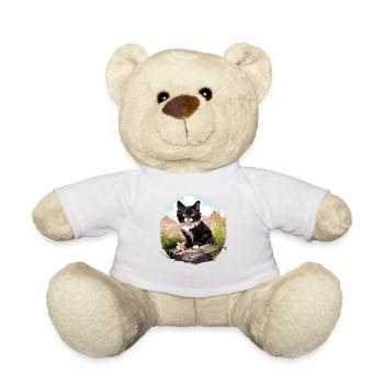 Tuxedo Kätzchen Tuxedo Katze - Teddy - Weiß - Vorne