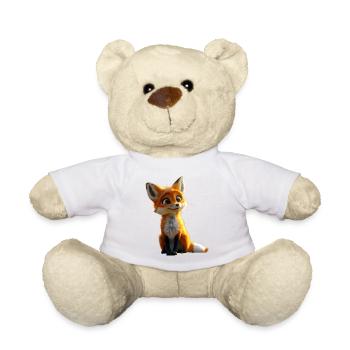 Fuchs Ich Liebe Füchse Rotfuchs Wilder Süßer Fuchs - Teddy - Weiß - Vorne