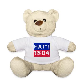 HAÏTI 1804 POLICE AUX COULEURS DU DRAPEAU NATIONAL - Nounours - blanc - Devant