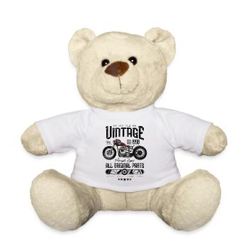 Vintage Motorrad Motorrad Motorrad Geburtstag 1998 - Teddy - Weiß - Vorne