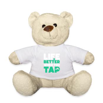 Das Leben Ist Besser, Wenn Sie Tippen - Teddy - Weiß - Vorne