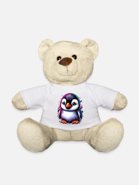 Pinguin - Teddy - Weiß