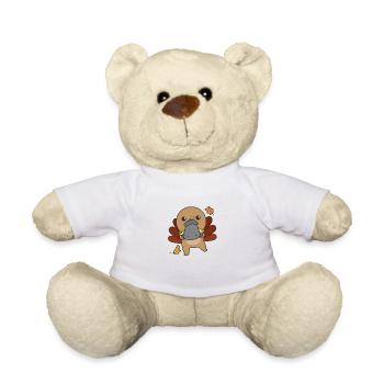 thanksgiving day outfits Truthahn Schnabeltier mit - Teddy - Weiß - Vorne