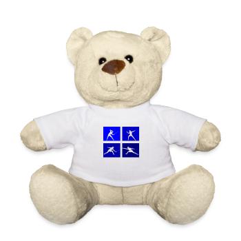 Fencing Game Gamer Fencer Game Fencing Fencer - Teddy Bear - white - Front