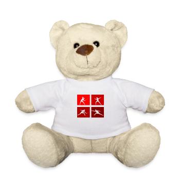 Fencing Game Gamer Fencer Game Fencing Fencer - Teddy Bear - white - Front