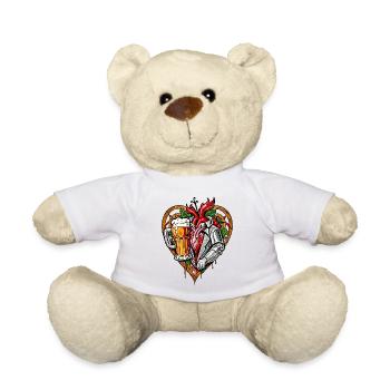 I love beer - Teddy Bear - white - Front