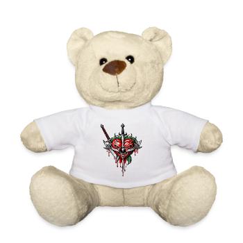 Cœur courageux - Nounours - blanc - Devant