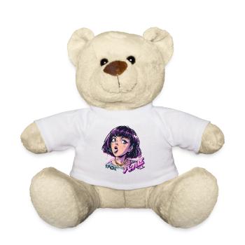 Naughty rich anime girl - Teddy Bear - white - Front