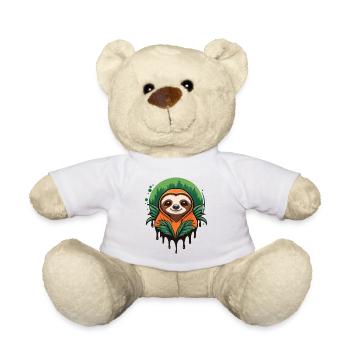 Cozy Hoodie Sloth - Teddy - Weiß - Vorne