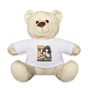 D-like Initial: Retro Japanischer Anime JDM Manga - Teddy - Weiß - Vorne